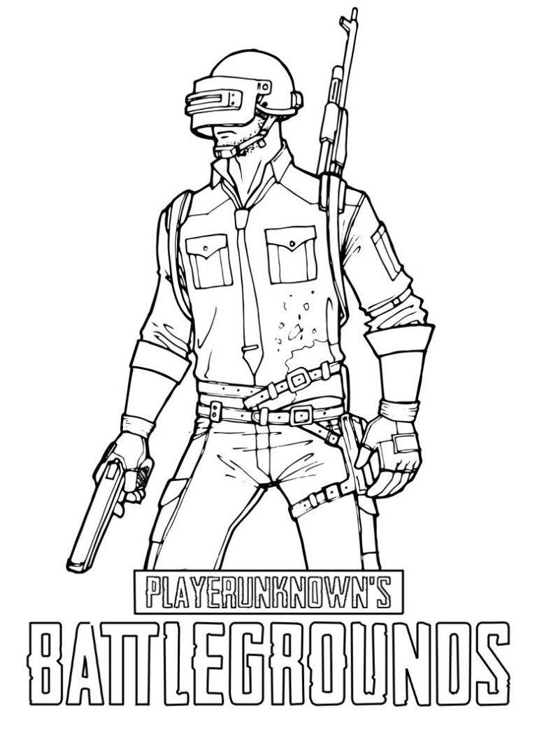 Character Pubg Coloring Pages