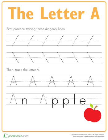 Easy Alphabet Worksheets For 3 Year Olds