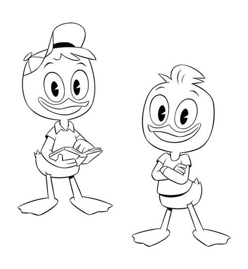 Webby Ducktales Coloring Pages
