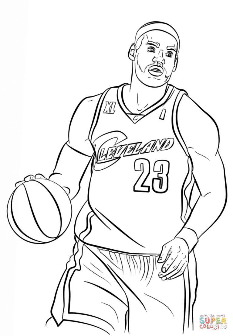 Nba Lebron James Coloring Pages