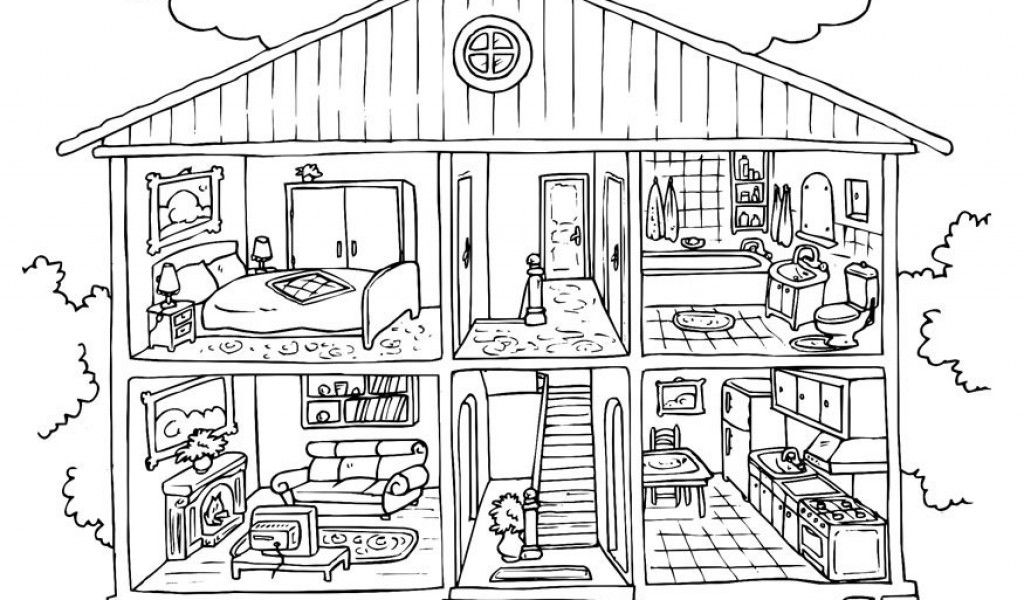 Dream Bedroom Coloring Pages