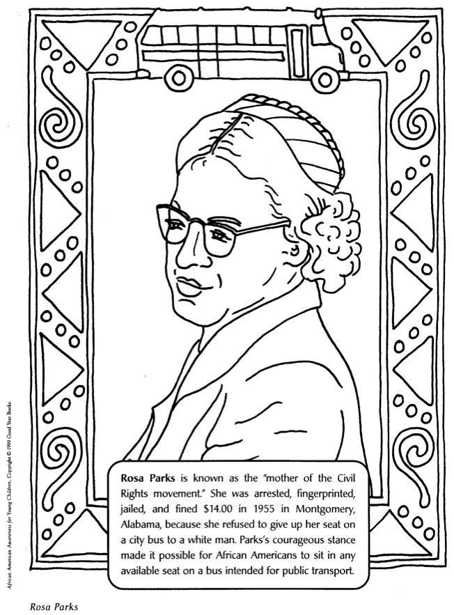 Rosa Parks Coloring Pages