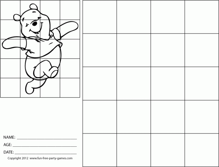 Free Printable Grid Drawing Worksheets