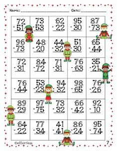Touch Math Double Digit Addition Worksheets