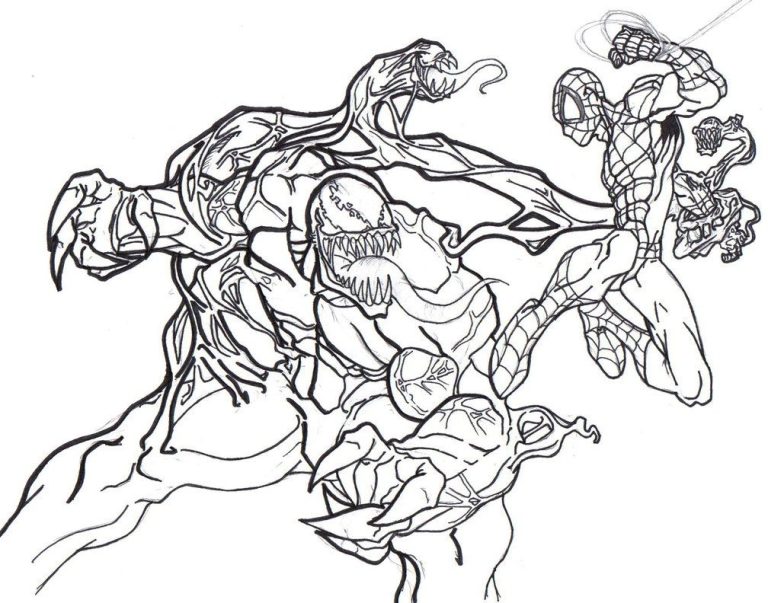 Venom Coloring Pages Free