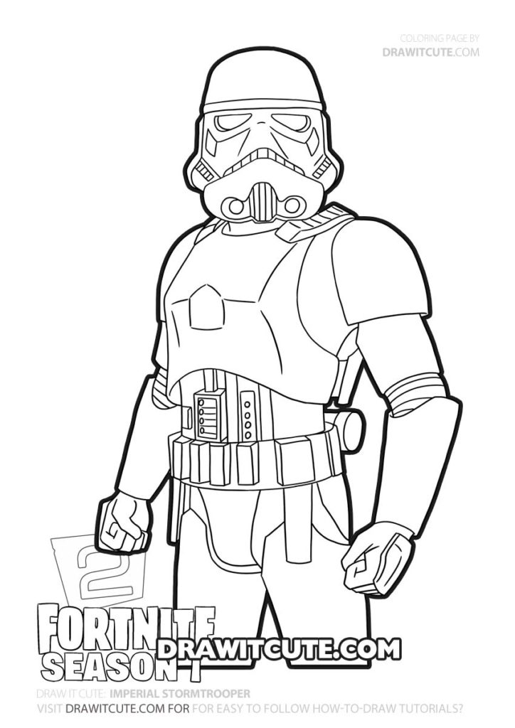 Easy Stormtrooper Coloring Page