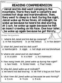 Printable Wh Questions Reading Comprehension Worksheets Pdf