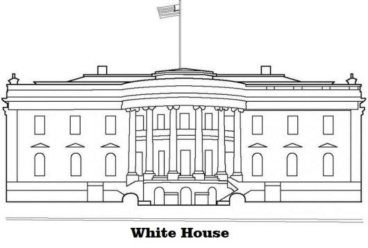 White House Coloring Sheet