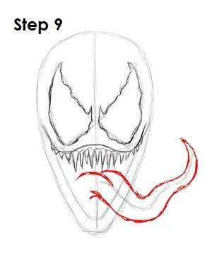 Venom Coloring Pages Face