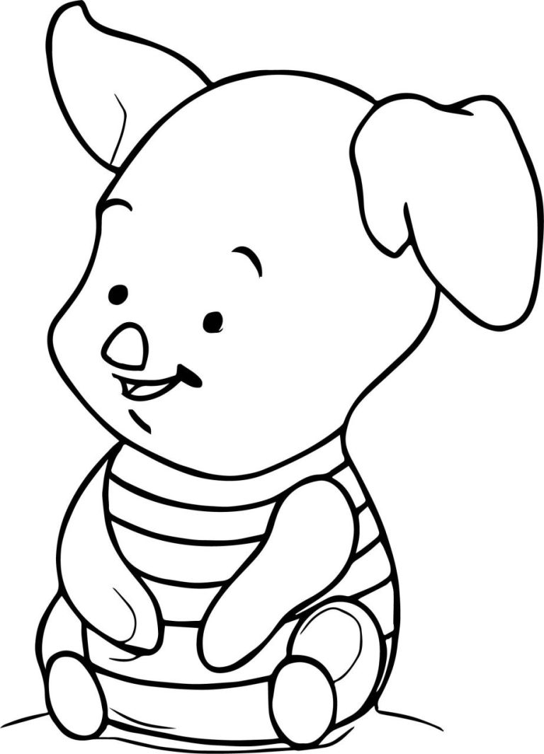 Baby Piglet Coloring Pages