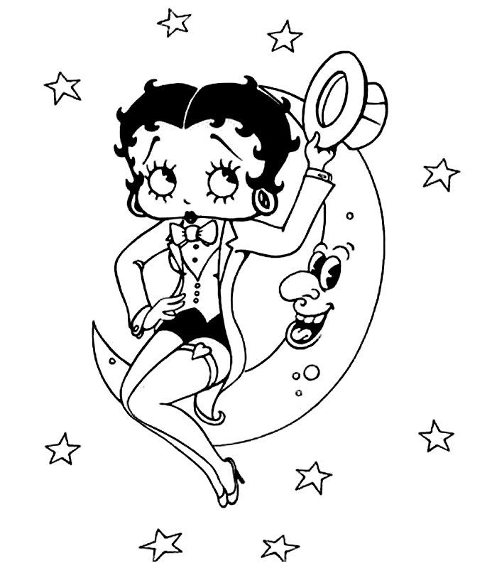 Betty Boop Coloring Pages For Adults