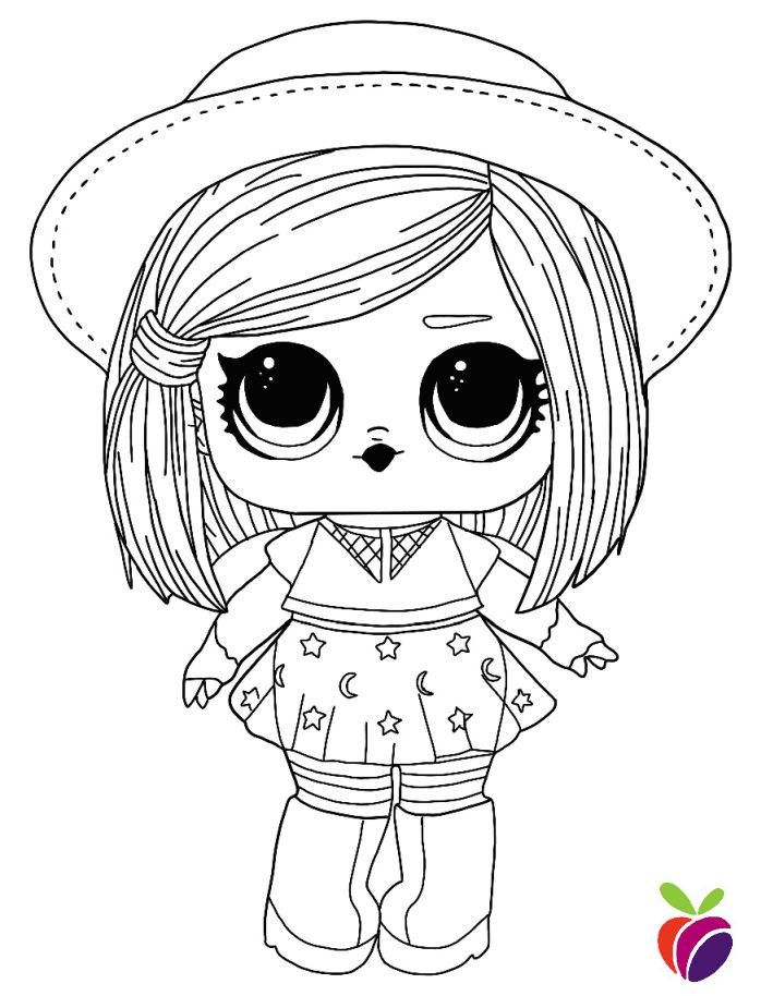 Long Hair Lol Lol Free Coloring Pages