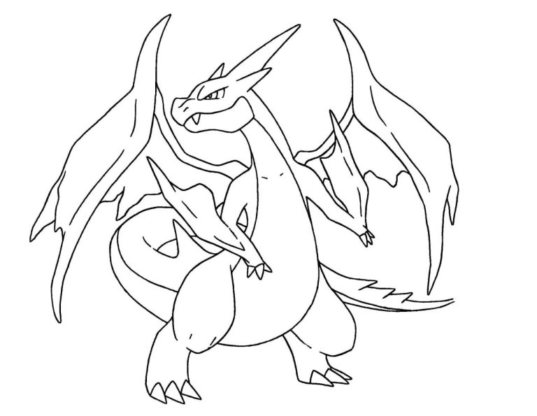 Charizard Pokemon Card Coloring Pages