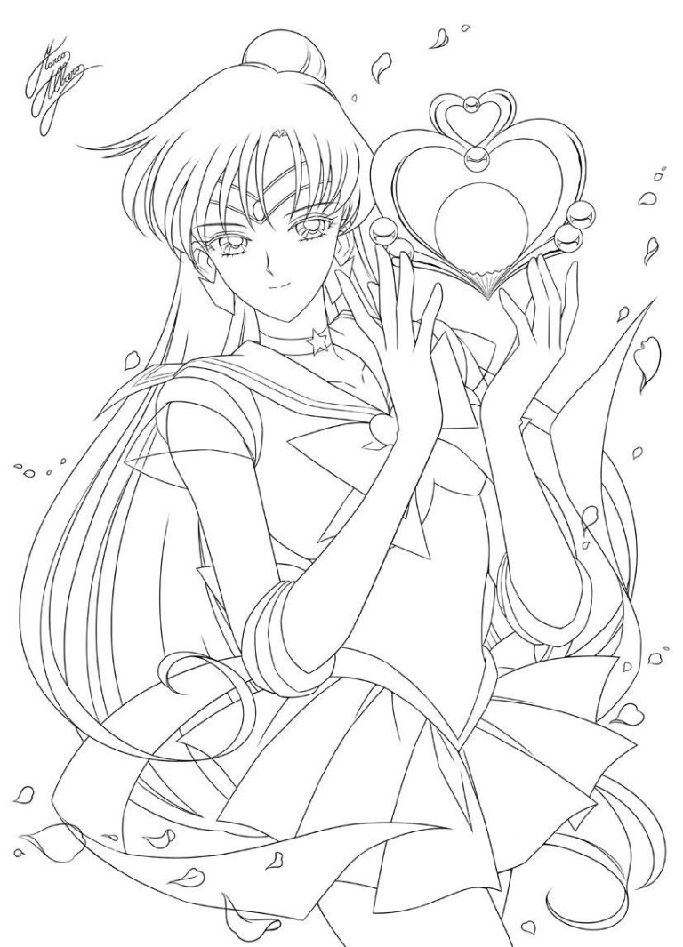 Sailor Pluto Coloring Pages