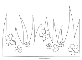 Grass Coloring Pages For Kids