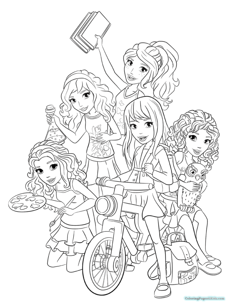 Lego Friends Coloring Pages New