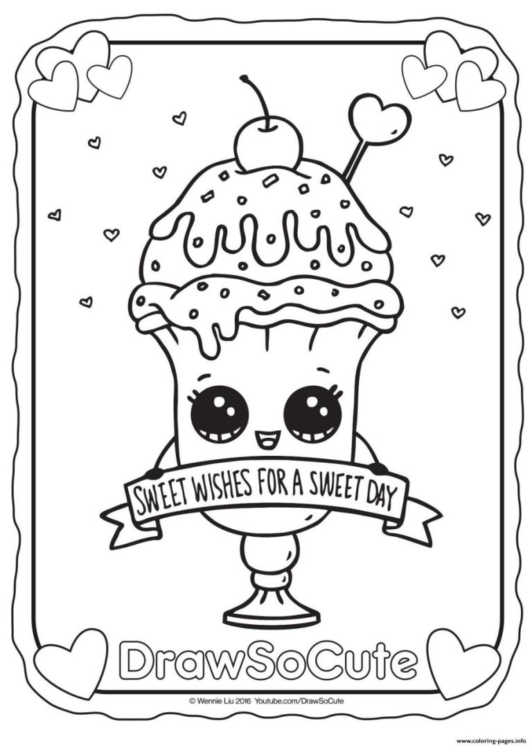 Draw So Cute Coloring Pages To Print
