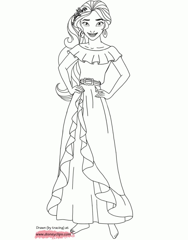 Elena Coloring Pages To Print