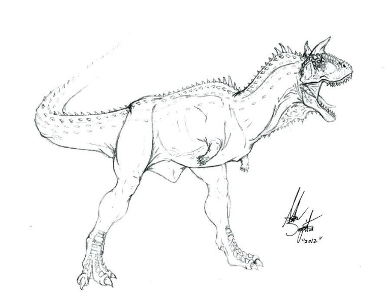 Dinosaur Carnotaurus Coloring Pages