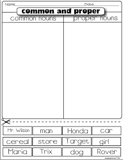 Common And Proper Nouns Worksheet For Kids