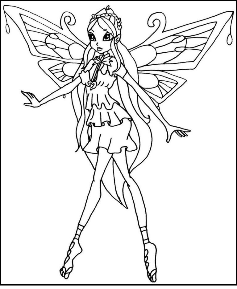 Winx Coloring Pages Bloom