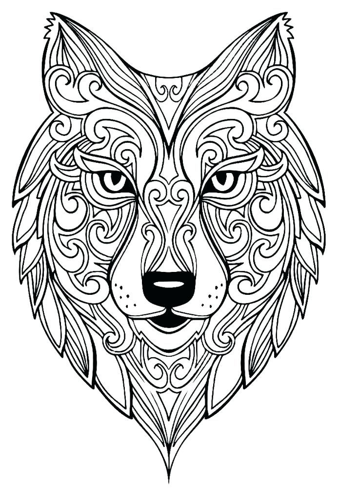 Printable Wolf Pictures To Color