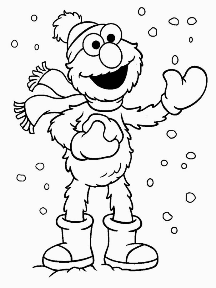 Elmo Coloring Pages Printable Free