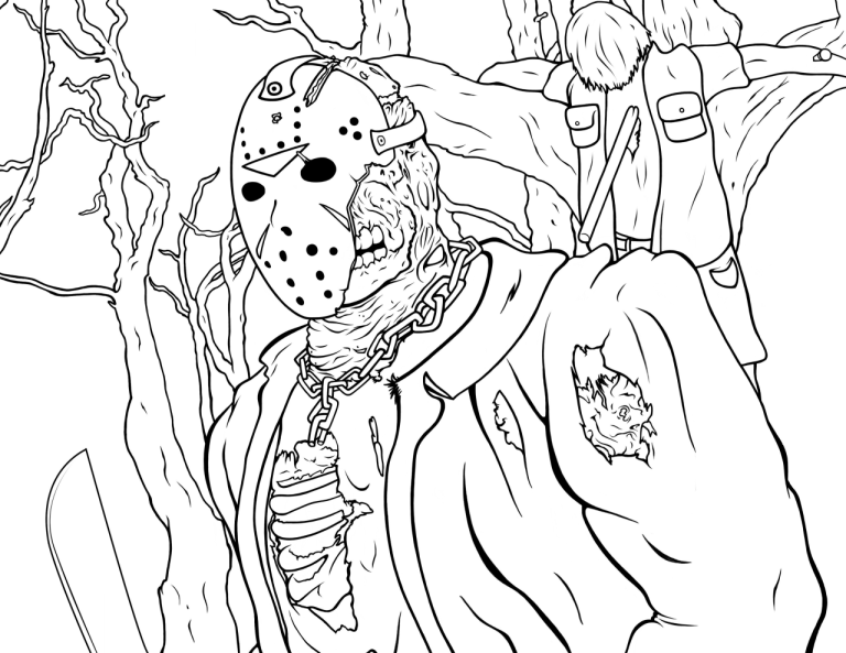 Jason Coloring Pages For Kids