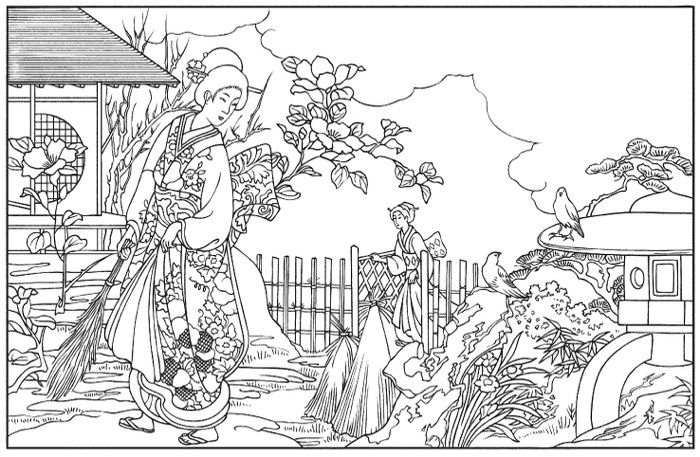 Printable Japanese Coloring Pages