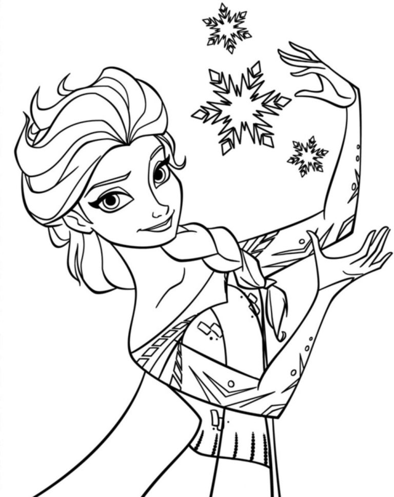 Free Printable Frozen Princess Coloring Pages