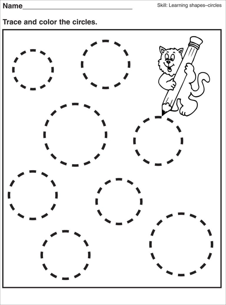 Circle Shape Worksheet For Toddlers