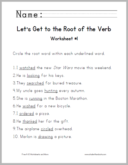 6th Grade Free Printable English Worksheets Pdf