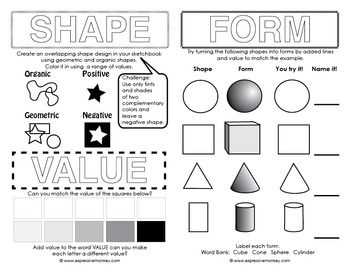 Elements Of Art Line Worksheet Answers
