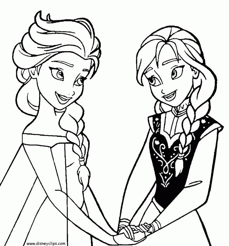 Princess Anna Frozen Coloring Page