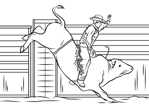 Realistic Bull Coloring Pages