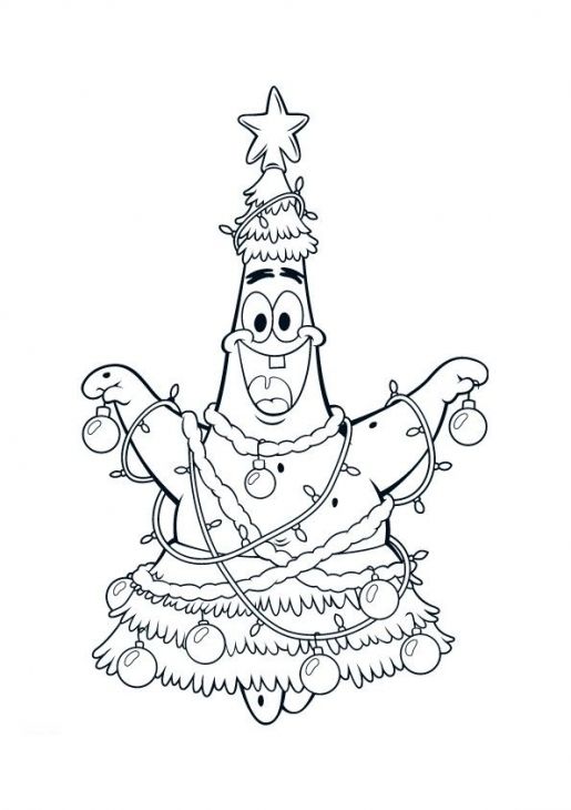 Funny Patrick Coloring Pages