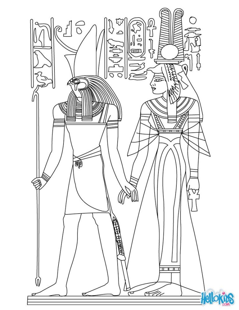 Printable Egyptian Coloring Pages