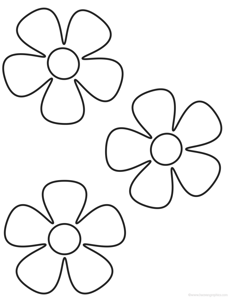 Free Flower Coloring Pages For Kids