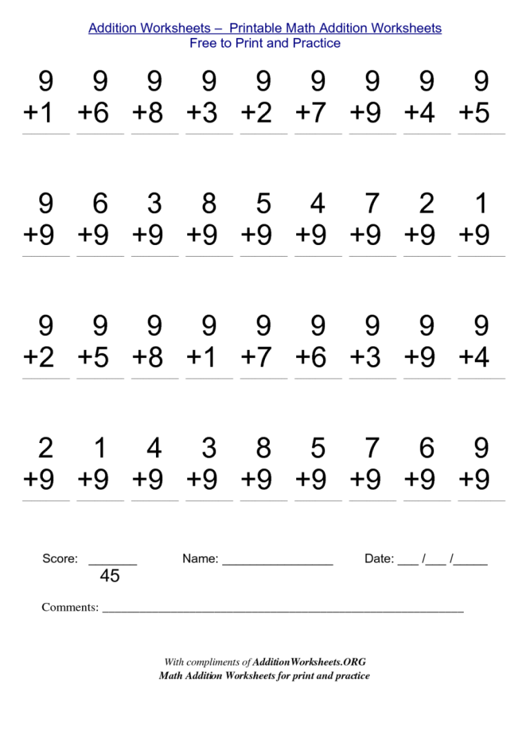 Free Printable Math Worksheets For 3 Year Olds