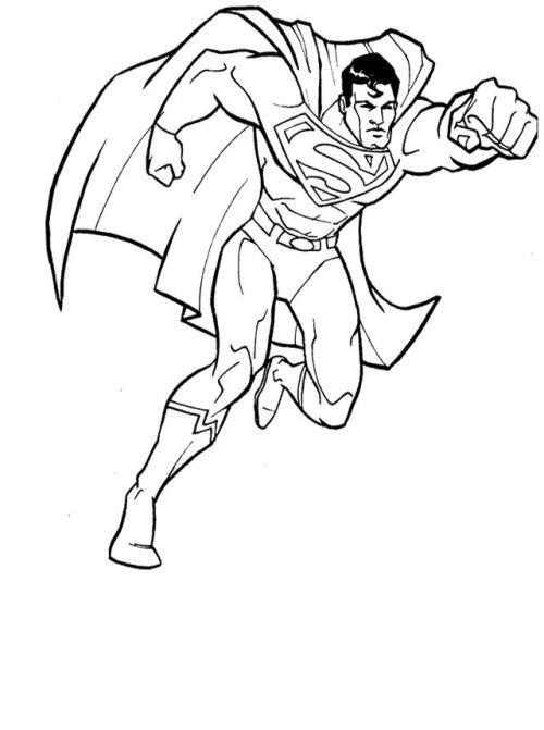 Free Superhero Coloring Pages Printables