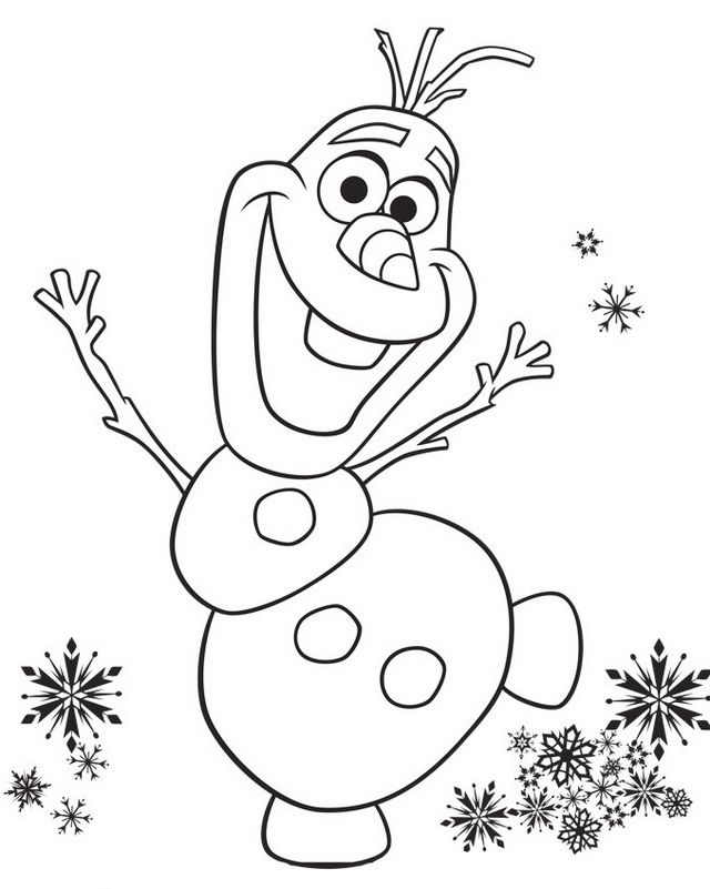 Olaf's Frozen Adventure Elsa Coloring Pages
