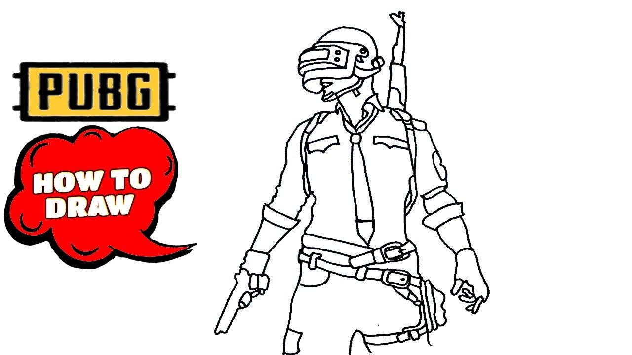 Drawing Easy Pubg Coloring Pages