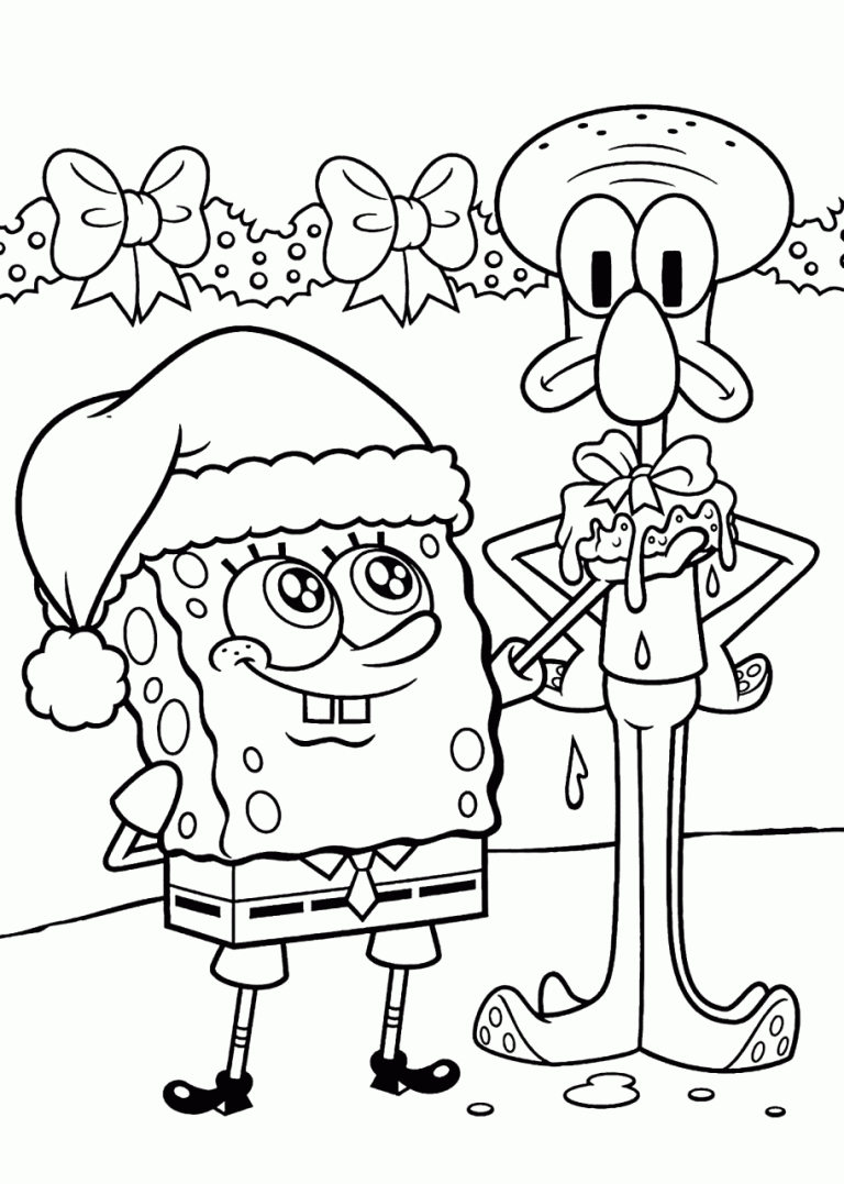 Baby Squidward Coloring Pages