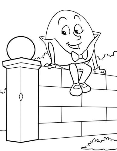 Humpty Dumpty Coloring Pages