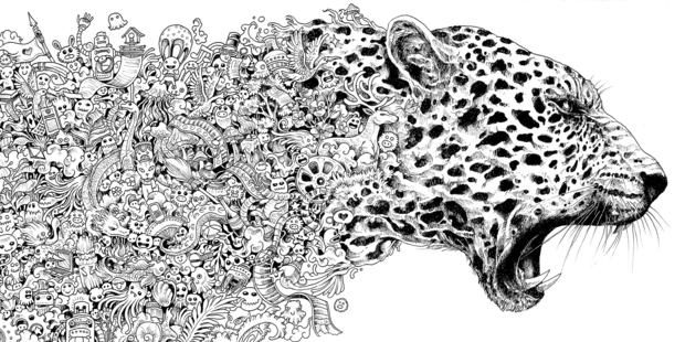 Complicated Coloring Pages Of Animals