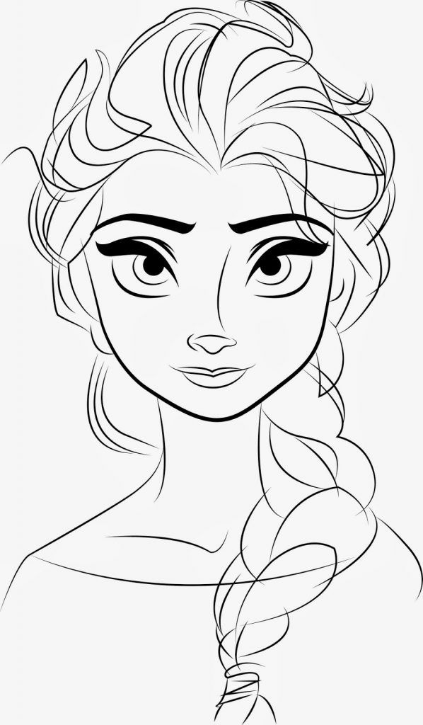 Princess Easy Elsa Coloring Pages