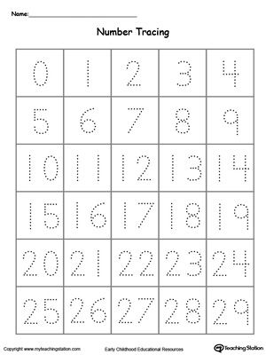 Free Numbers Printables For Toddlers