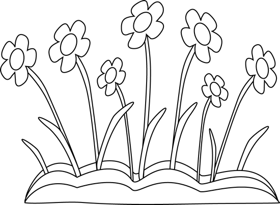 Flower Grass Coloring Page