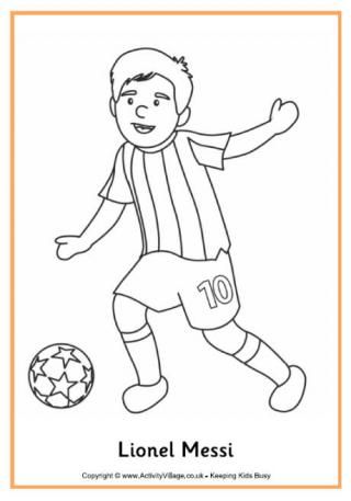 Messi Vs Ronaldo Coloring Pages