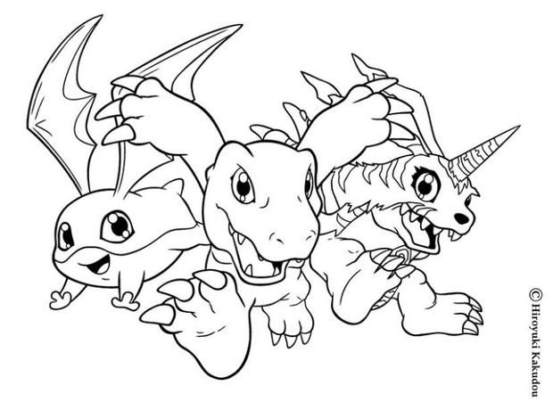 Digimon Coloring Pages Printable